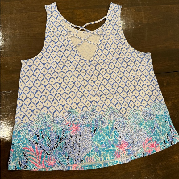 EUC Lilly Pulitzer Tank XL - Picture 2 of 3